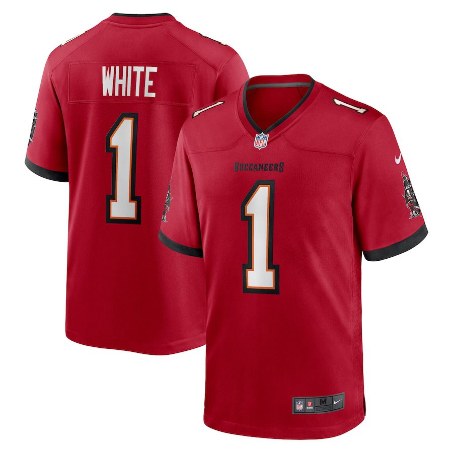 Men Tampa Bay Buccaneers #1 Rachaad White Nike Red Game Player NFL Jersey->tampa bay buccaneers->NFL Jersey